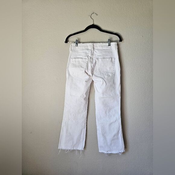 AMO White Kick Drop Jeans In Sea Salt Size 26 - Picture 4 of 8